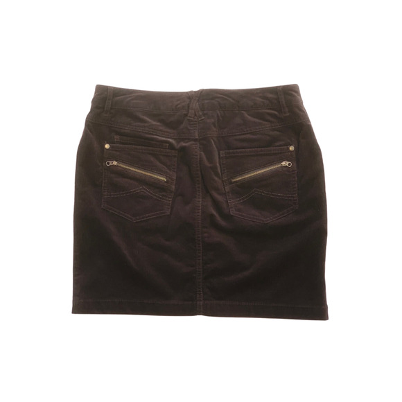 S. Oliver Brown Corduroy Western Mini Skirt Size 6 - Picture 4 of 8